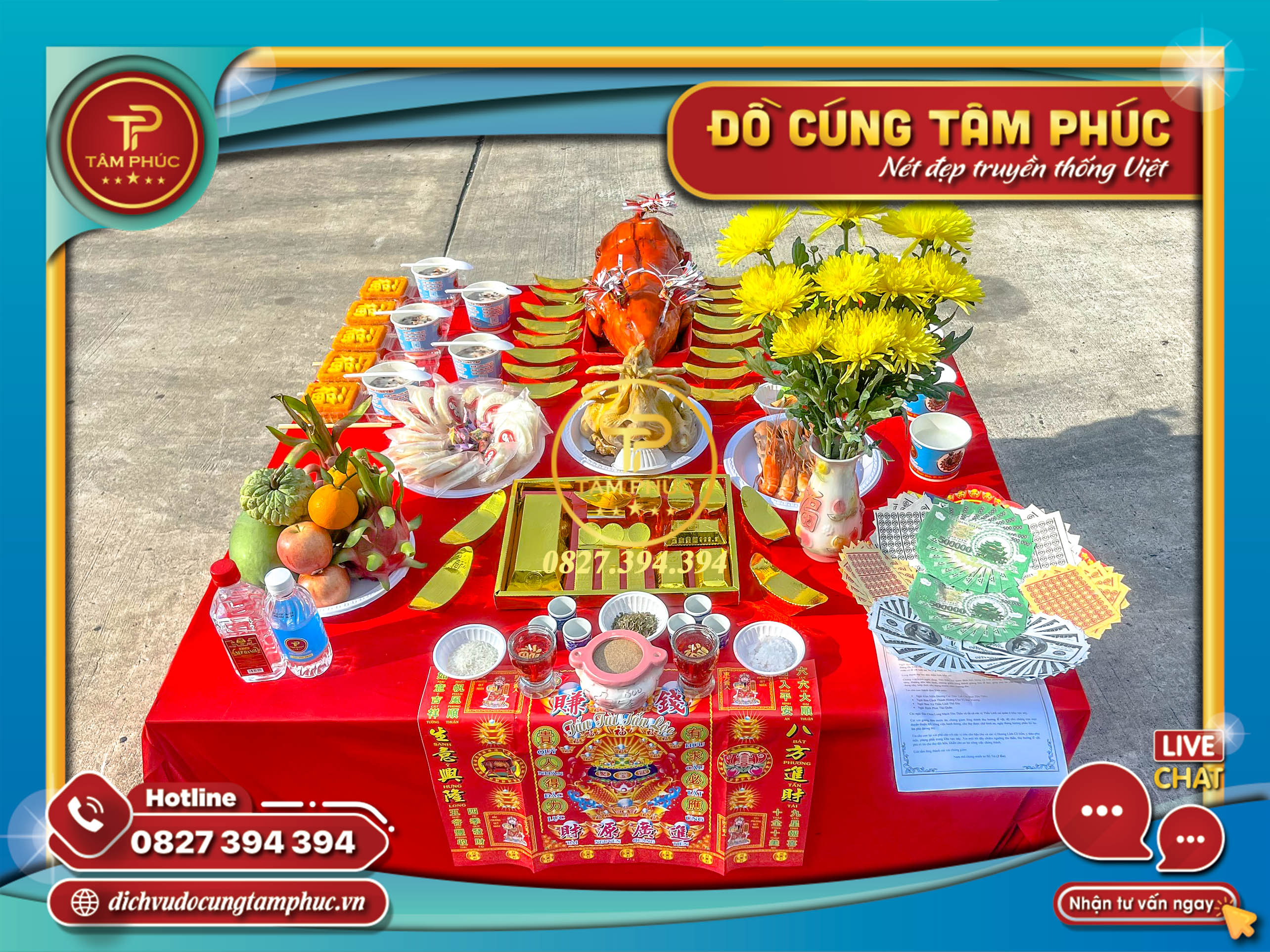 Mâm Cúng Cất Nóc - Sữa Chữa Nhà Tại Cần Thơ.